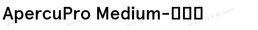 ApercuPro Medium字体转换